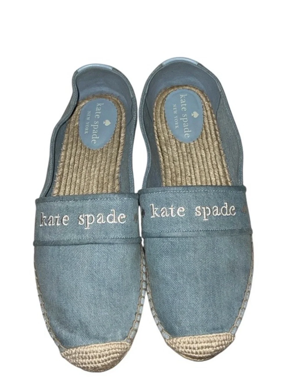 Kate Spade Piper Denim Espadrille Sz 10B